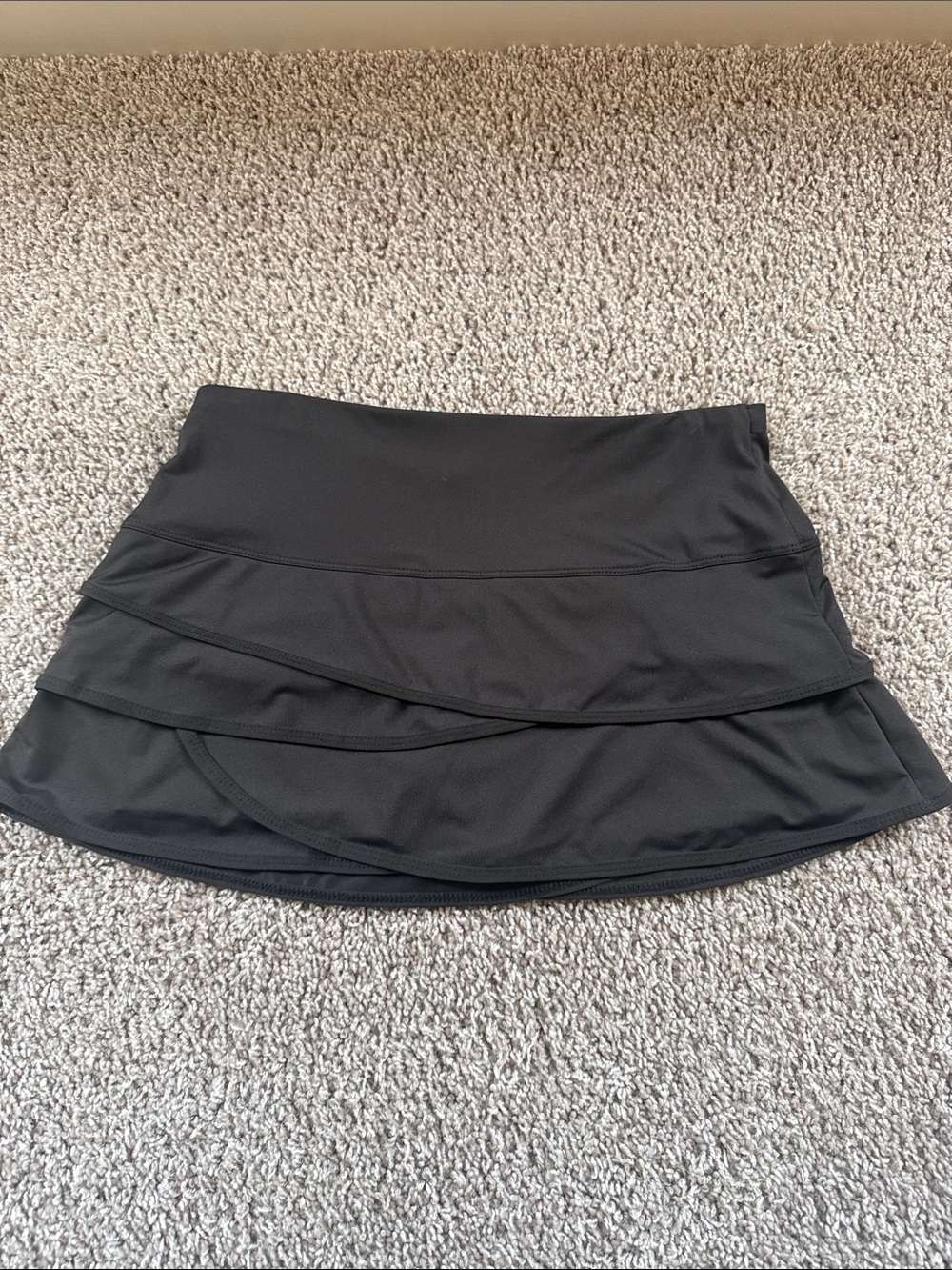 Size medium lucky in love black tennis skirt
